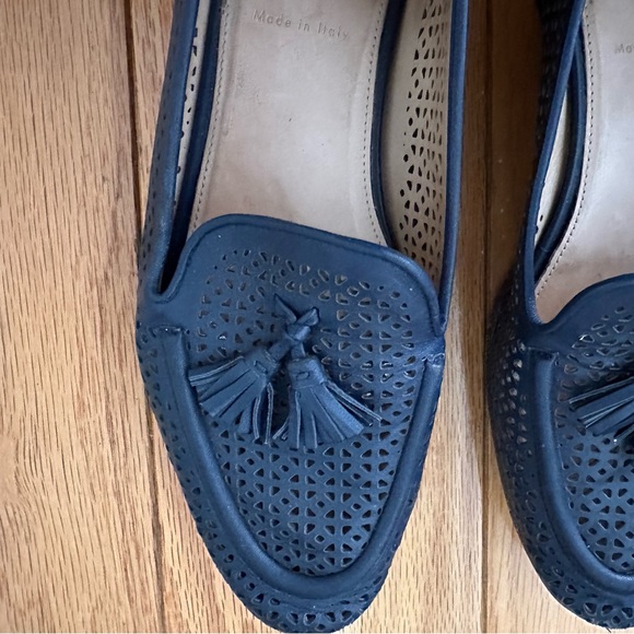 J. Crew Biella Tassel Loafers, navy, size 7.5 - Picture 2 of 11